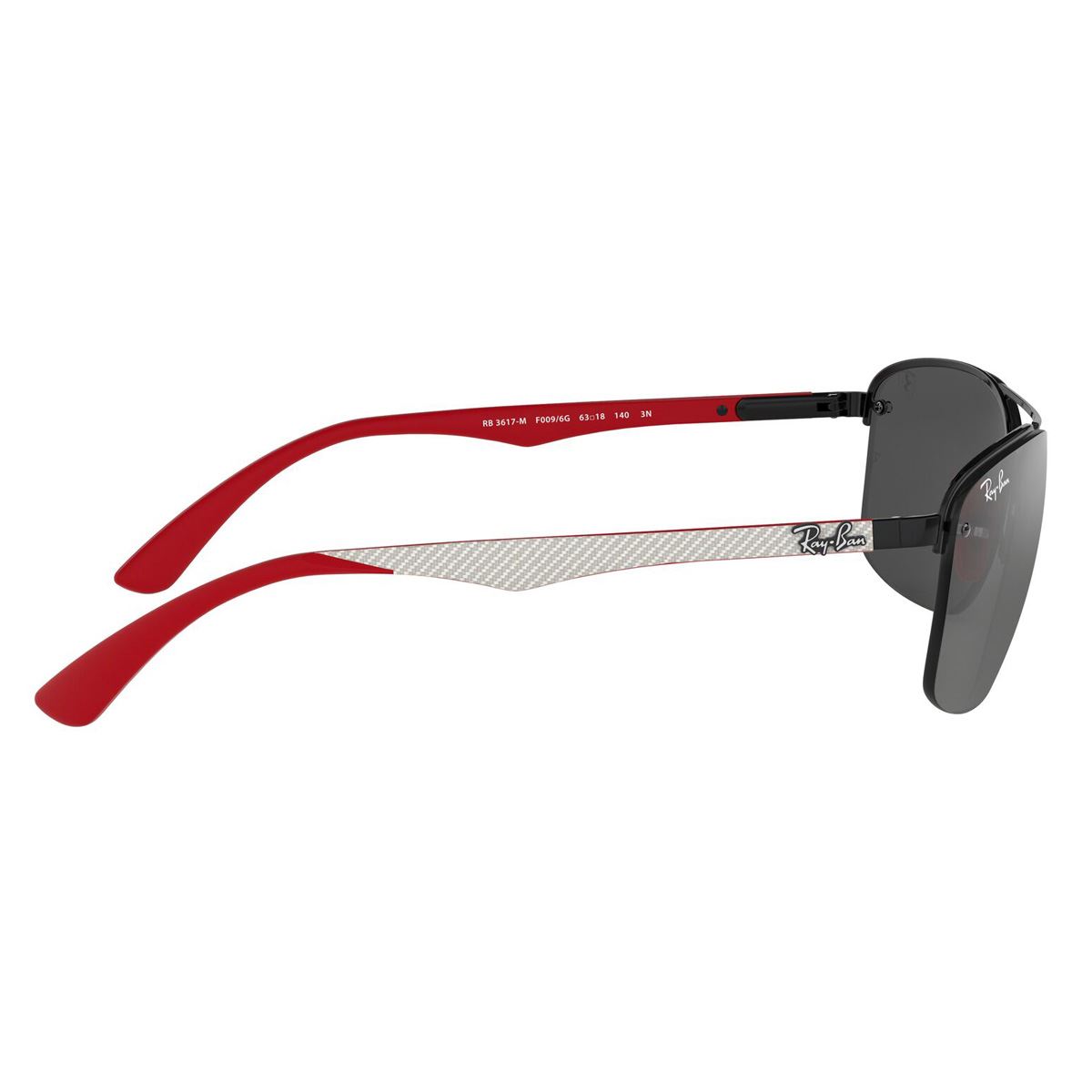 Lentes Solares Ray-Ban Armazón de Metal Plata-Negro