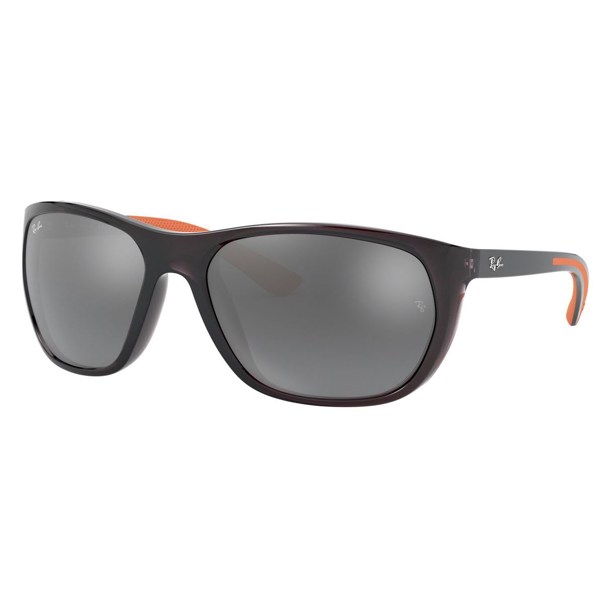 Lentes Solares Ray-Ban Armazón en Nylon Transparente-Gris-Naranja