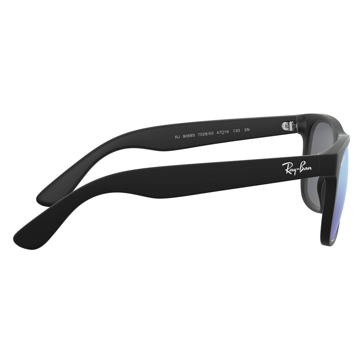 Lente Solar Junior Azul Espejeado Negro 0RJ9069S Ray-Ban