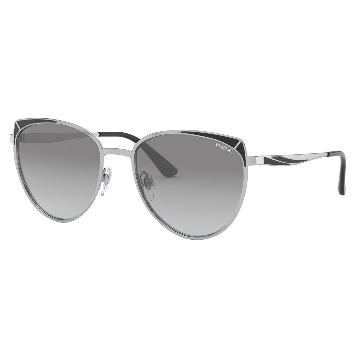 Lente Solar Vogue Armazón en Metal Plata-Oro