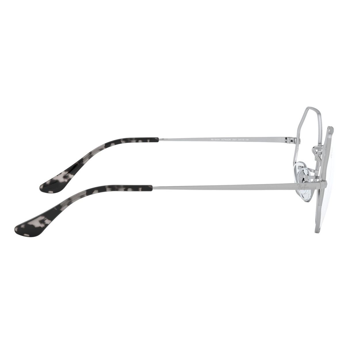 Armazón Hexagonal metal plata Ray-Ban