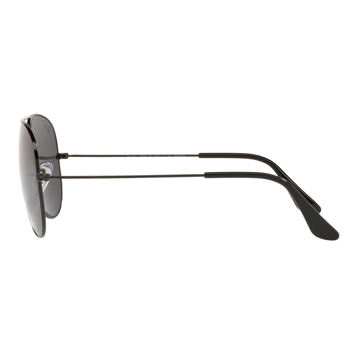 Lente Solar Ray-Ban Aviator Large Metal Polarizado Gris en Metal Negro