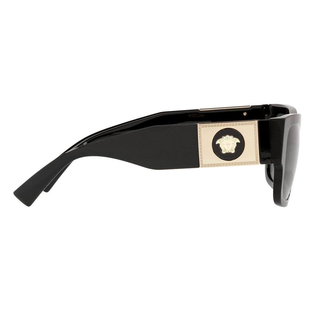 Lente Solar Versace Gris Acetato Negro