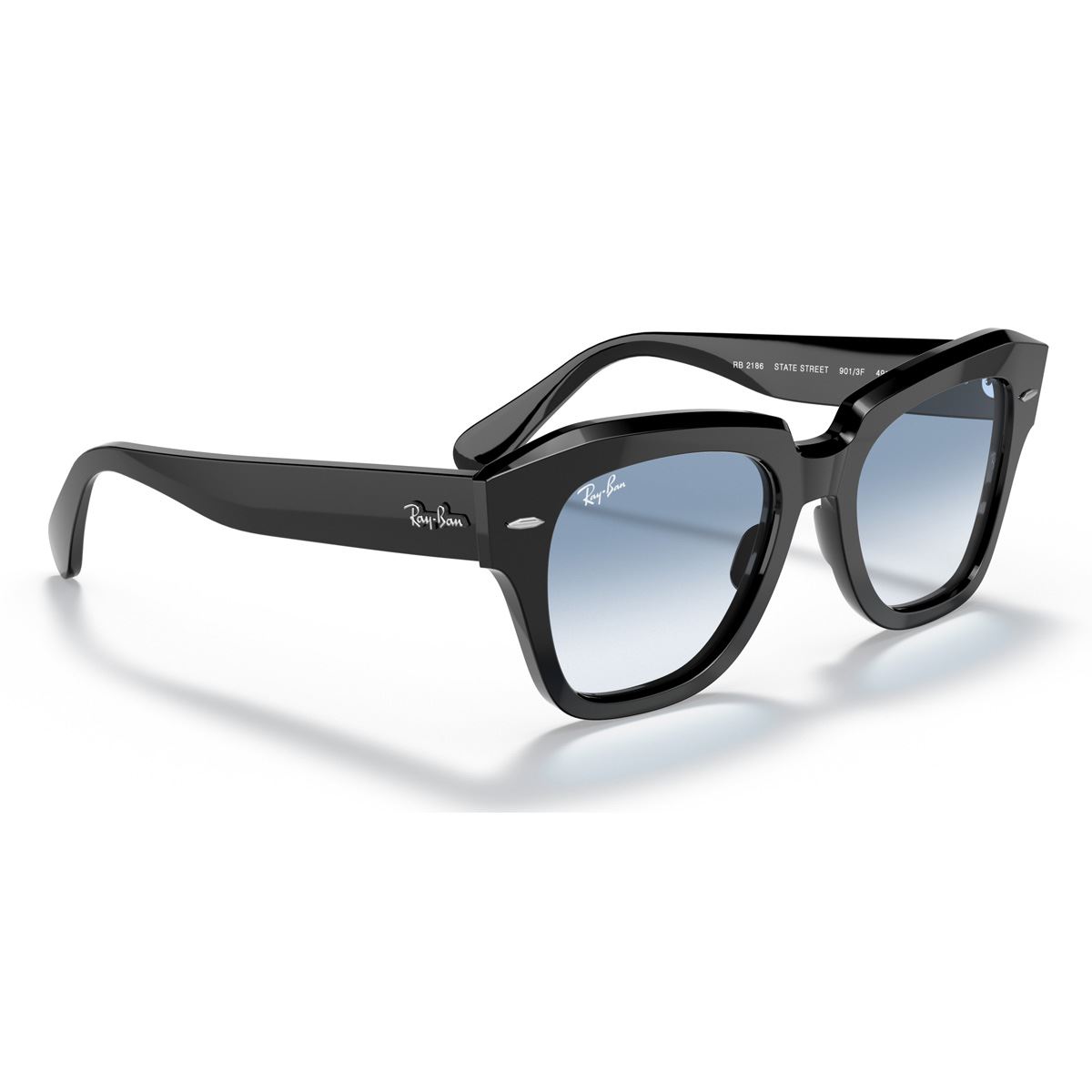 Lente Solar  Ray Ban azul degradado claro Unisex