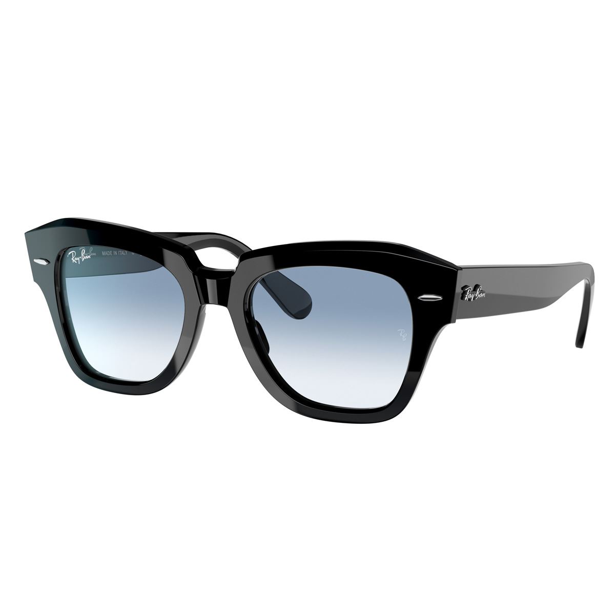 Lente Solar  Ray Ban azul degradado claro Unisex