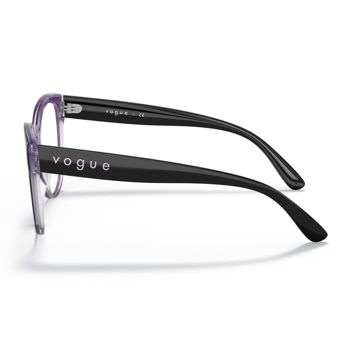 Armazón Vogue Top Negro /Serigrafía para Mujer