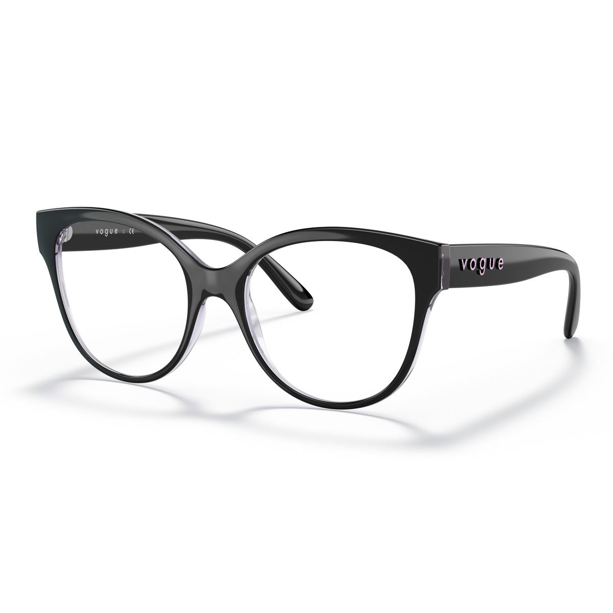 Armazón Vogue Top Negro /Serigrafía para Mujer