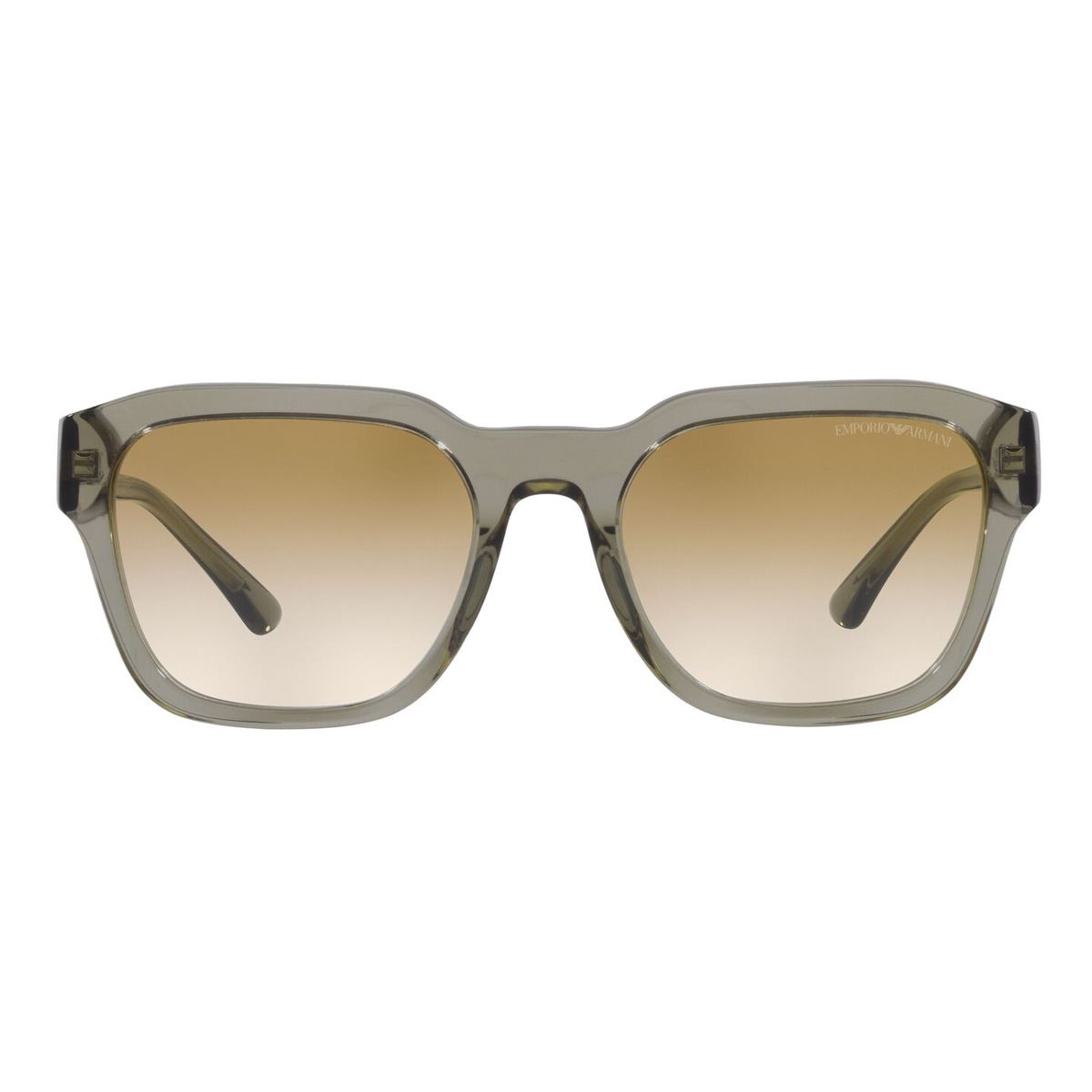 Lente solar Emporio Armani 0EA4175 degradado color marrón en acetato color verde