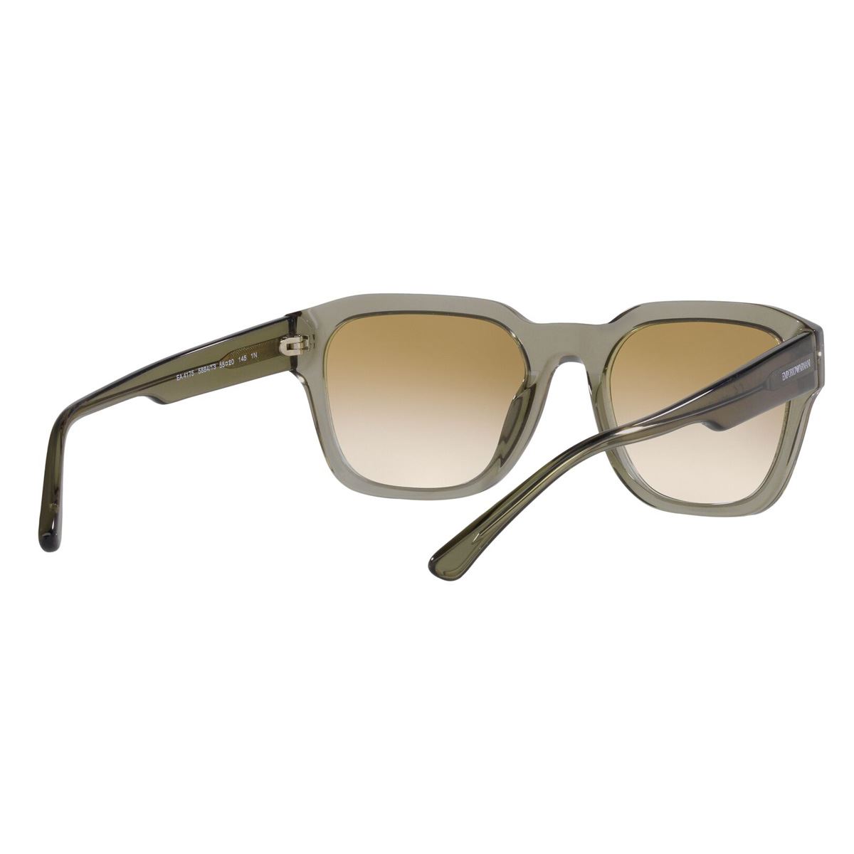 Lente solar Emporio Armani 0EA4175 degradado color marrón en acetato color verde