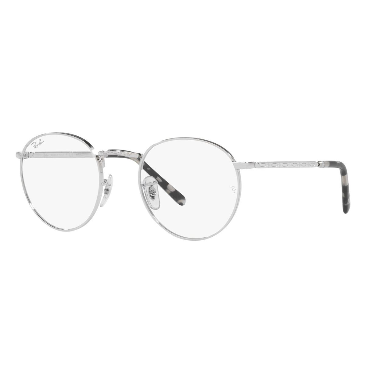 Armazón Ray-Ban New Round modelo 0RX3637V en metal color plata