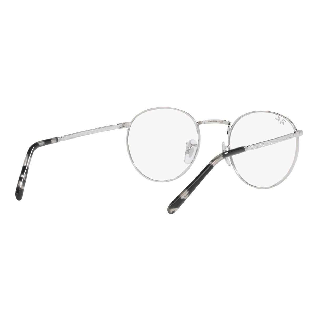 Armazón Ray-Ban New Round modelo 0RX3637V en metal color plata