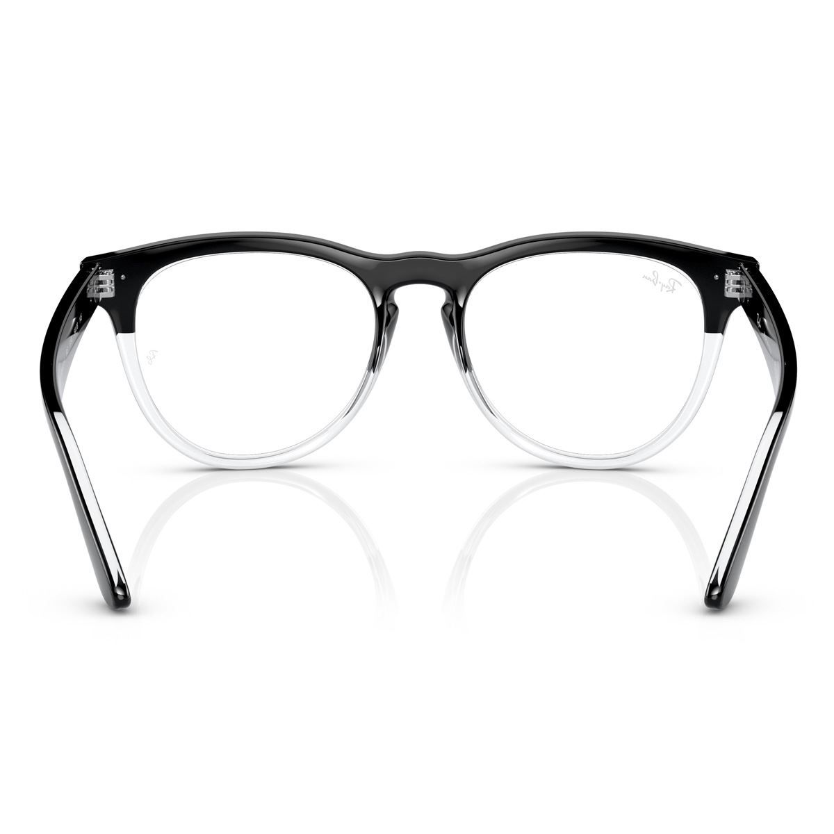 Armazón Ray Ban Negro Sobre Transparente Unisex