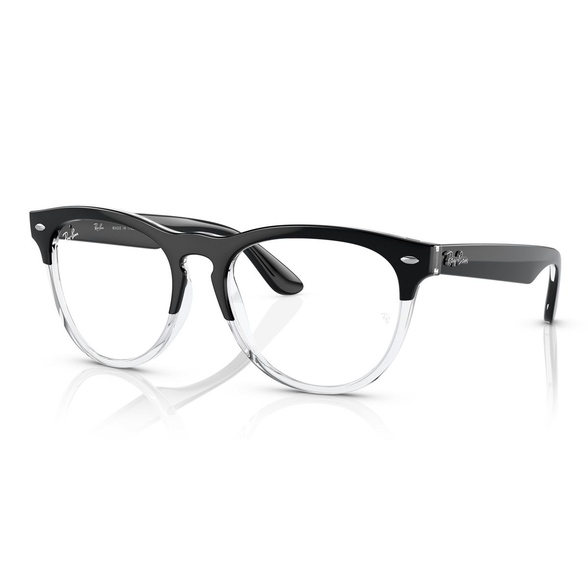 Armazón Ray Ban Negro Sobre Transparente Unisex