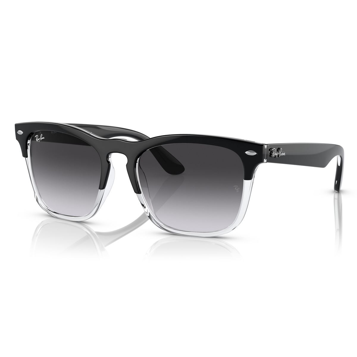 Lente Solar  Ray Ban gris degradado azul Unisex