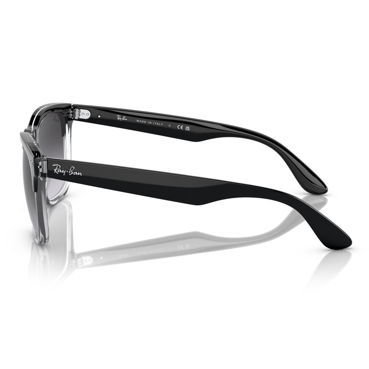 Lente Solar  Ray Ban gris degradado azul Unisex