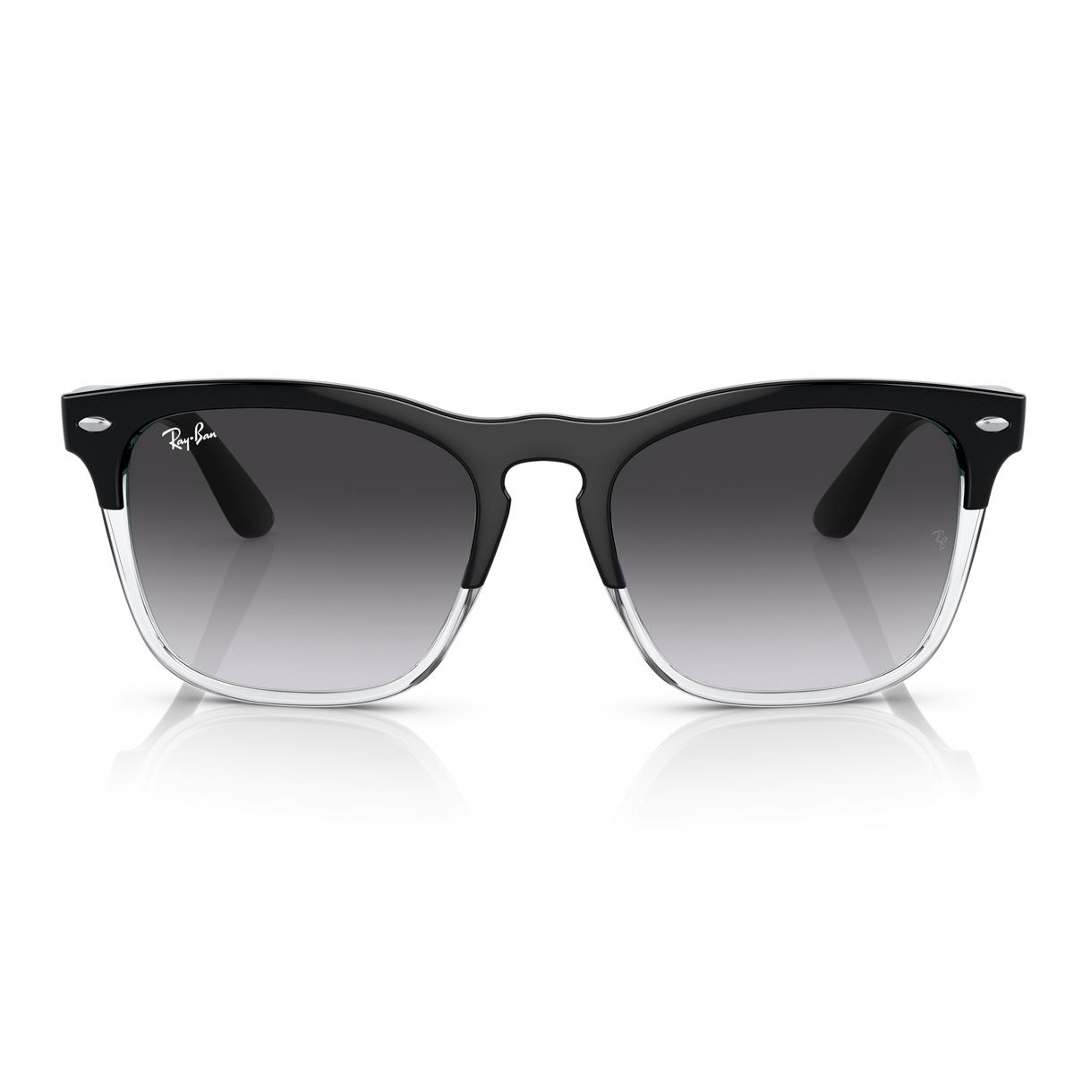 Lente Solar  Ray Ban gris degradado azul Unisex