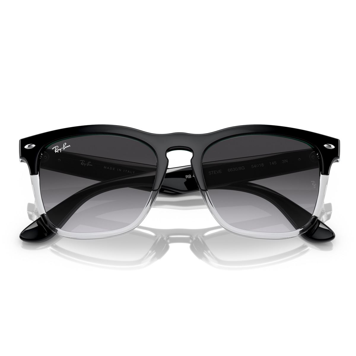 Lente Solar  Ray Ban gris degradado azul Unisex