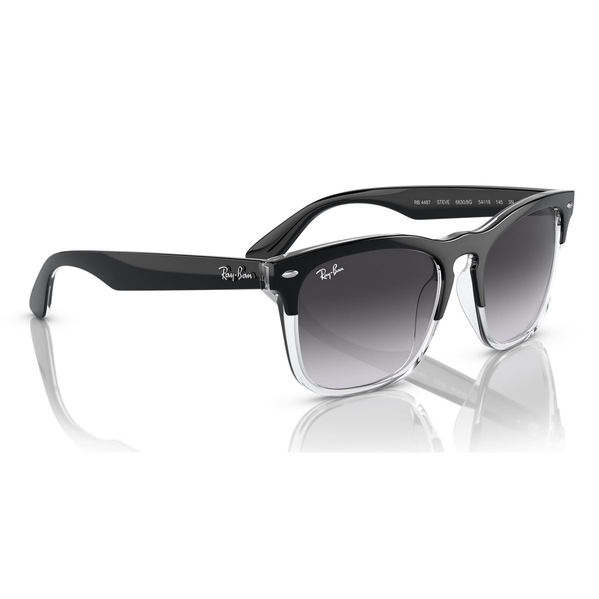 Lente Solar  Ray Ban gris degradado azul Unisex