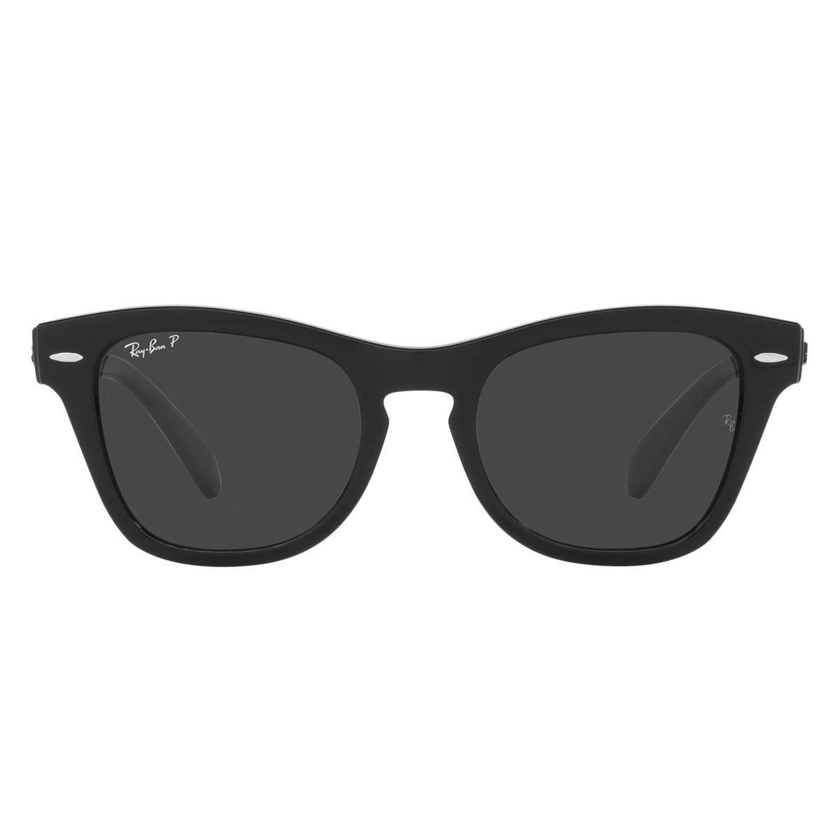 Lente Solar Ray-Ban Polarizado Gris en Plástico Negro
