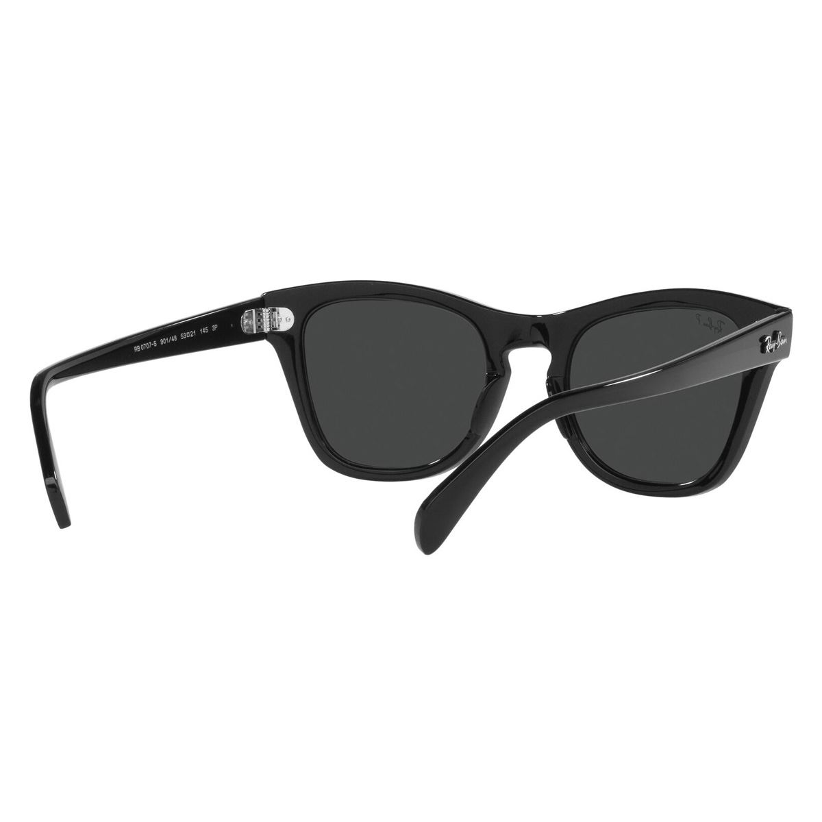 Lente Solar Ray-Ban Polarizado Gris en Plástico Negro