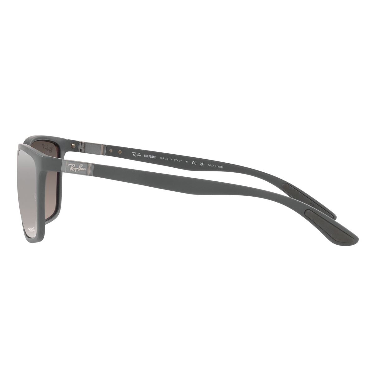Lente Solar Ray-Ban Polarizado Plata en Plástico Gris