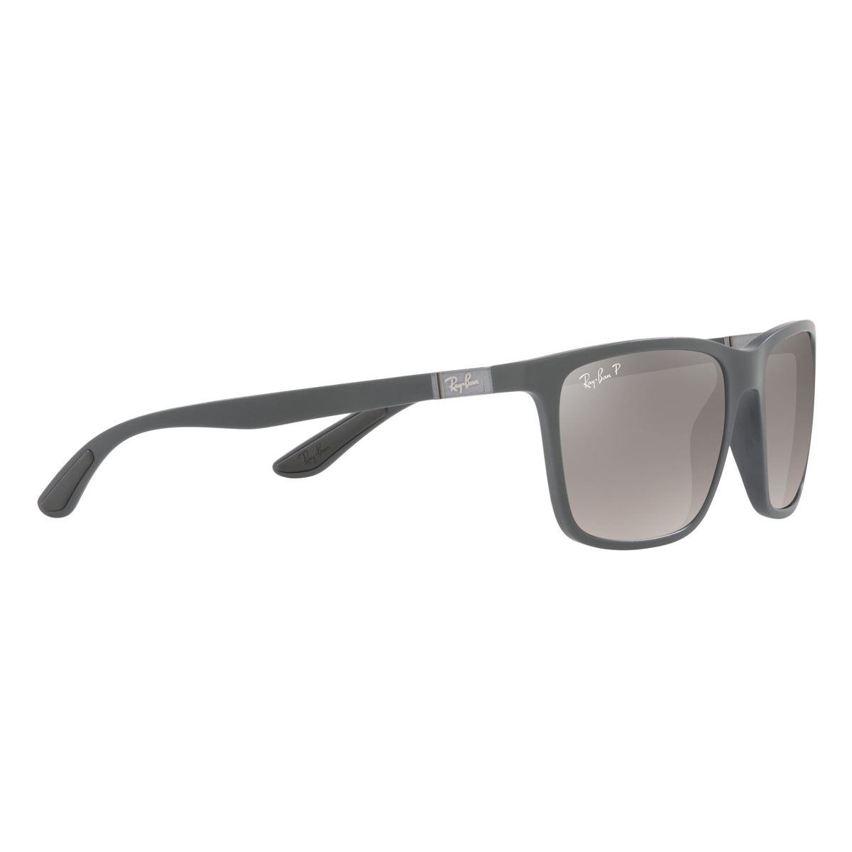Lente Solar Ray-Ban Polarizado Plata en Plástico Gris