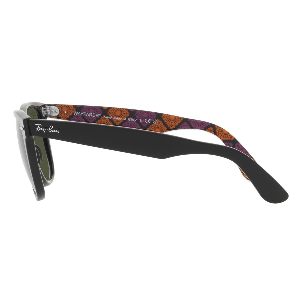 Lente Solar Ray-Ban Wayfarer Negro "Día de Muertos"