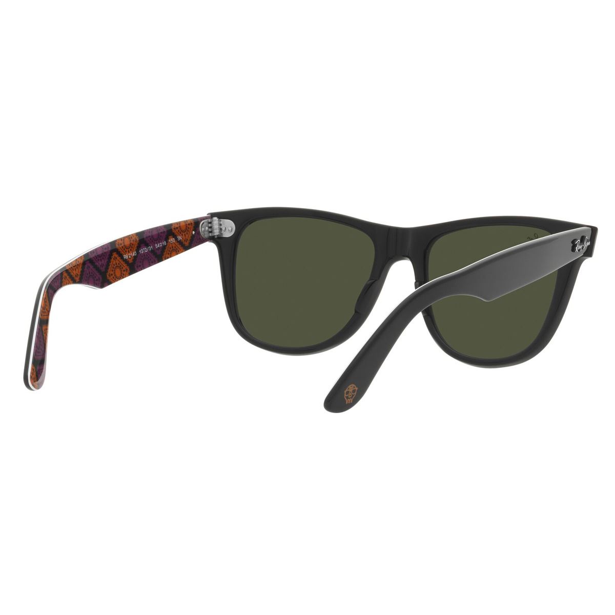 Lente Solar Ray-Ban Wayfarer Negro "Día de Muertos"
