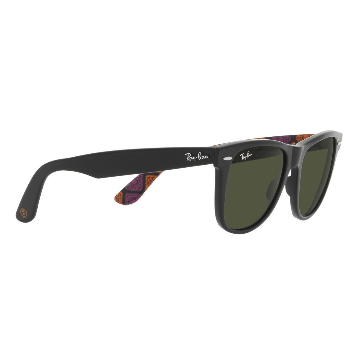 Lente Solar Ray-Ban Wayfarer Negro "Día de Muertos"