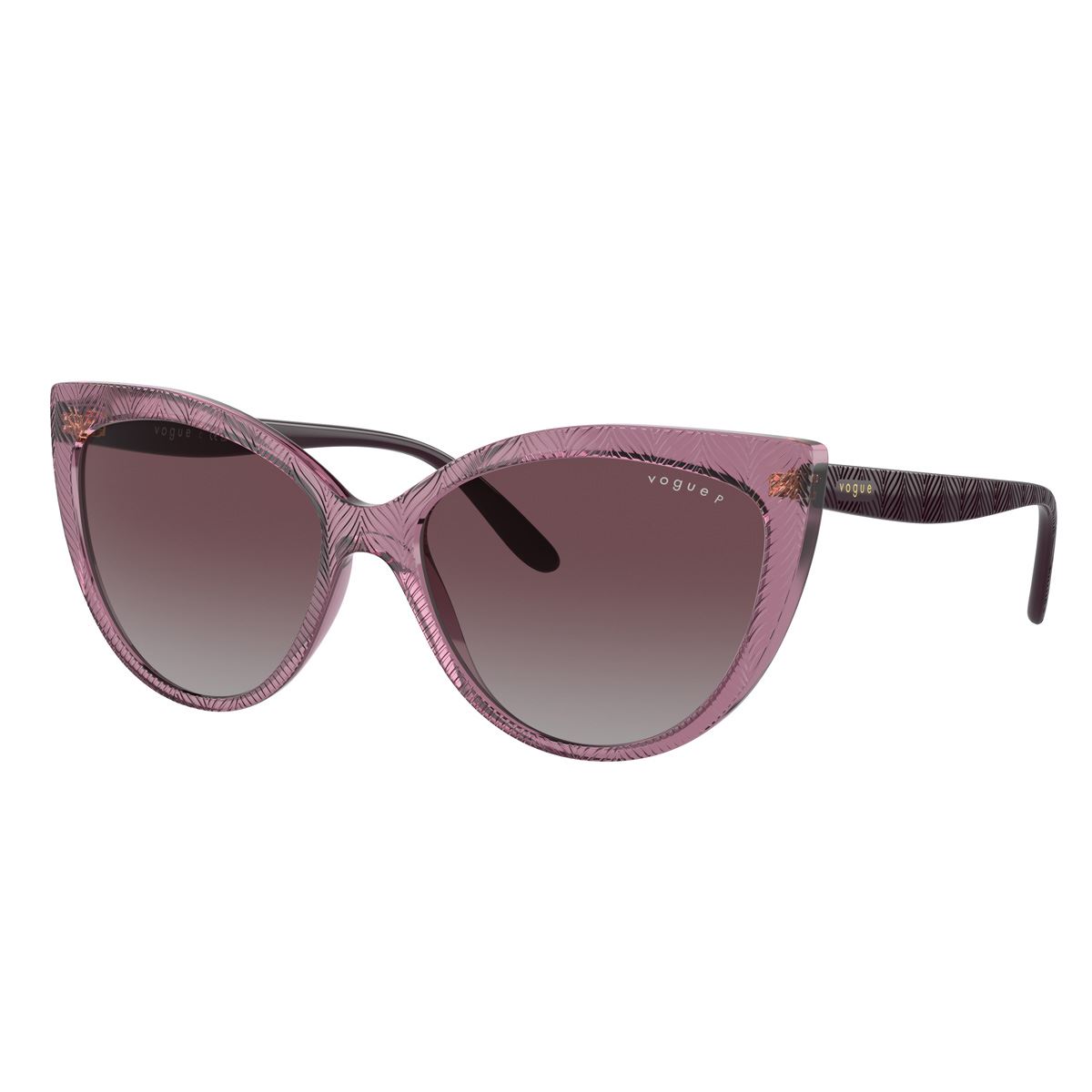 Lente Solar Vogue gris polar degradado violeta para Mujer