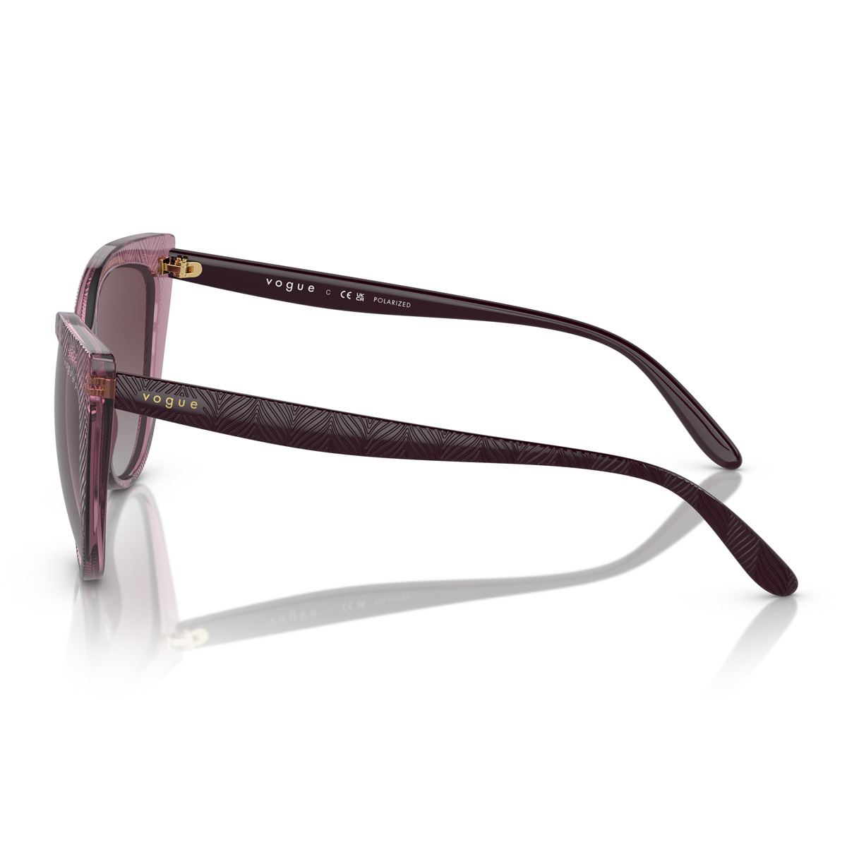 Lente Solar Vogue gris polar degradado violeta para Mujer