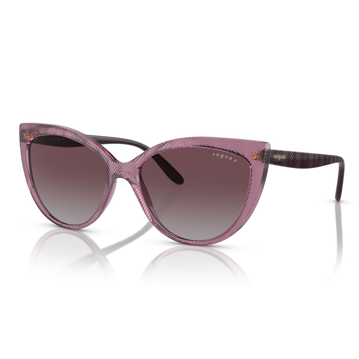 Lente Solar Vogue gris polar degradado violeta para Mujer
