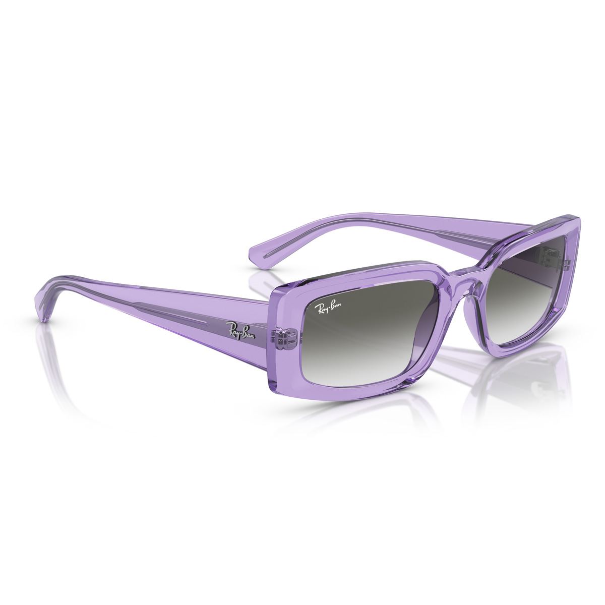 Lente Solar  Ray Ban claro degradado gris claro para Mujer