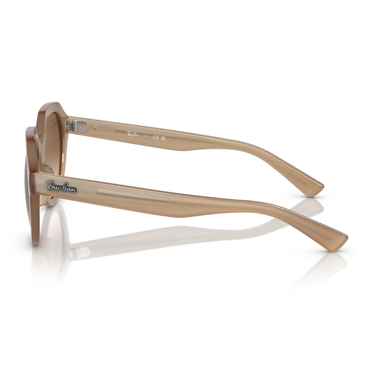 Lente Solar Ray Ban marrón degradado claro Unisex