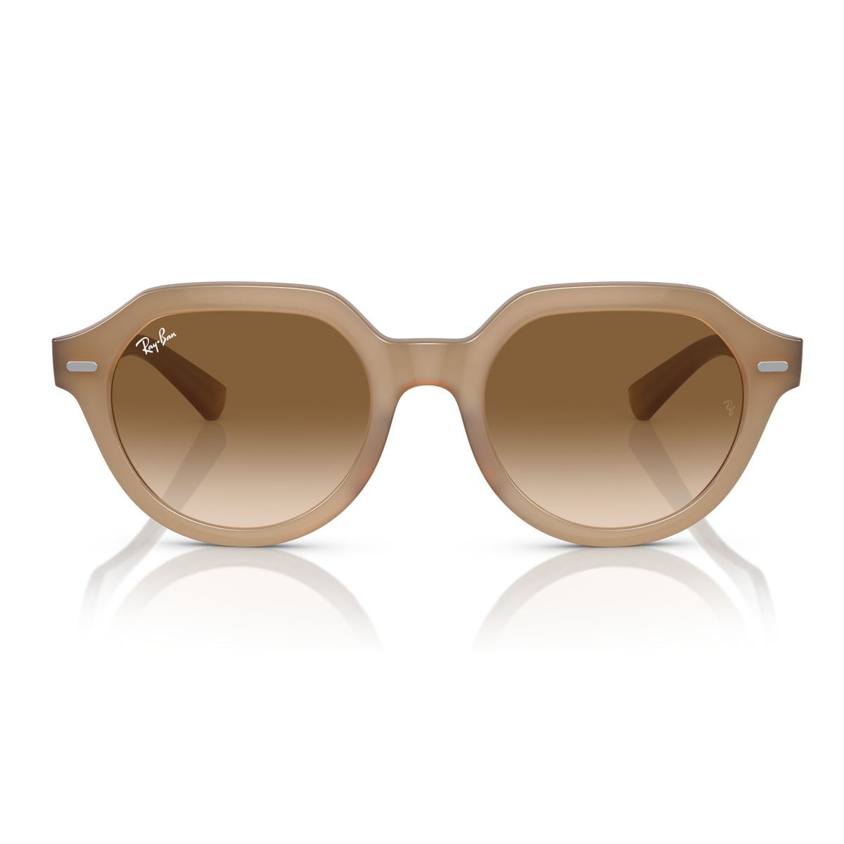 Lente Solar Ray Ban marrón degradado claro Unisex