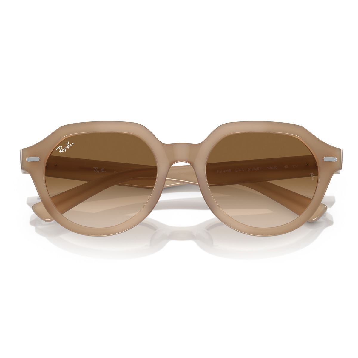Lente Solar Ray Ban marrón degradado claro Unisex