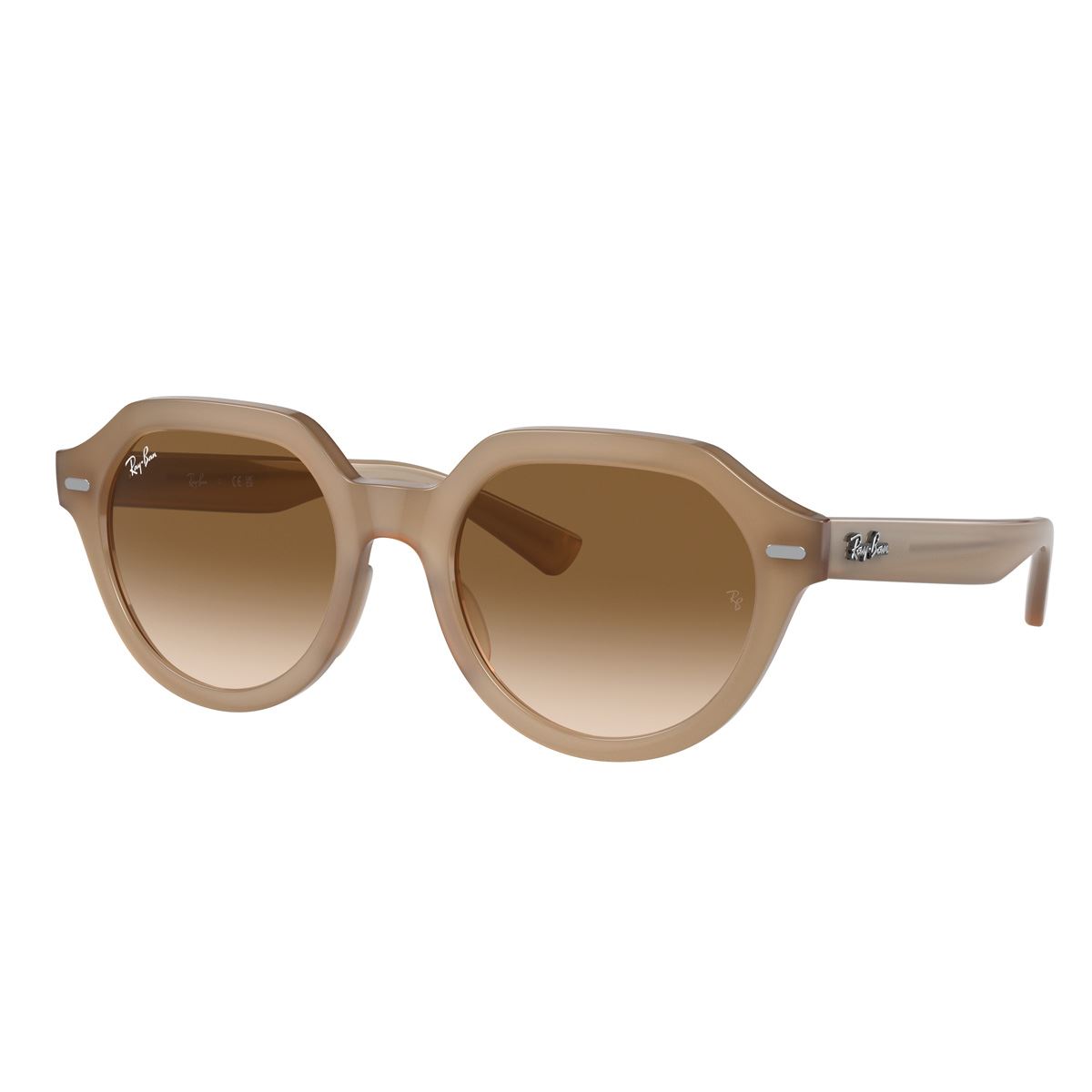 Lente Solar Ray Ban marrón degradado claro Unisex