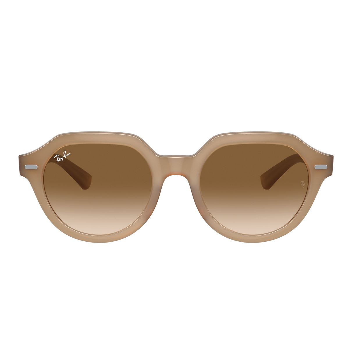 Lente Solar Ray Ban marrón degradado claro Unisex