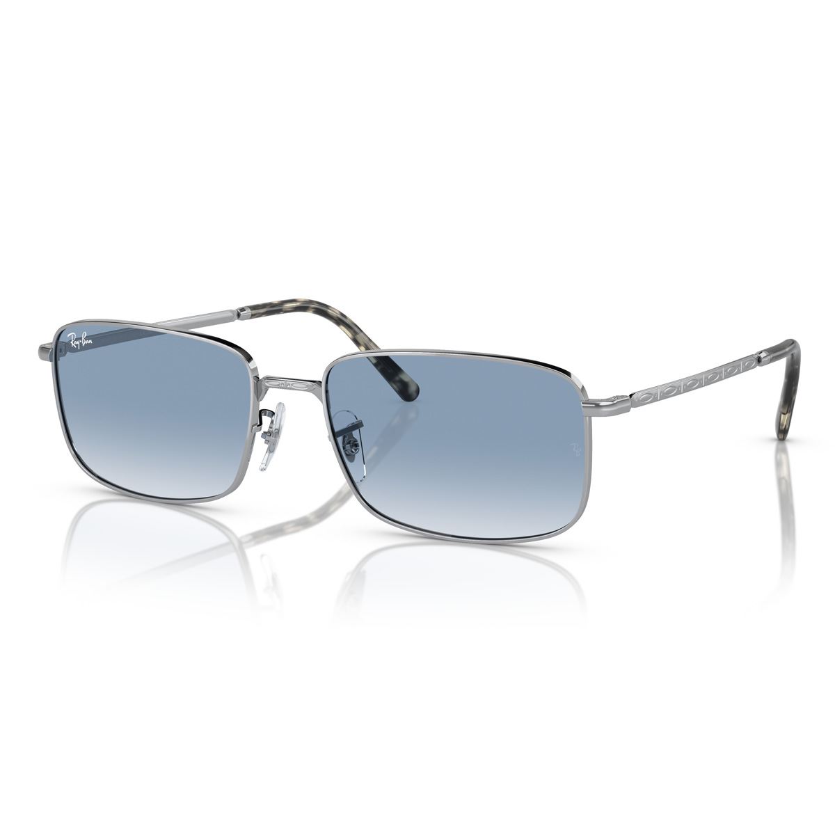 Lente Solar  Ray Ban azul degradado claro Unisex