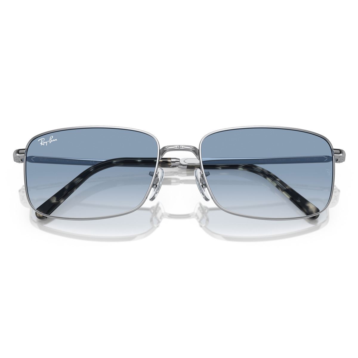 Lente Solar  Ray Ban azul degradado claro Unisex