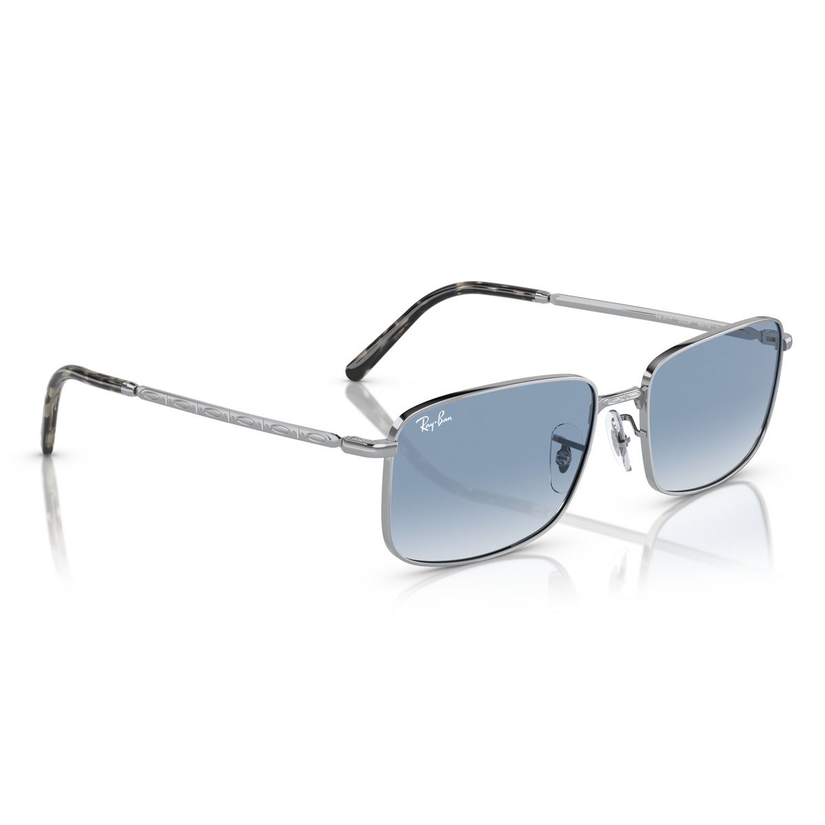 Lente Solar  Ray Ban azul degradado claro Unisex