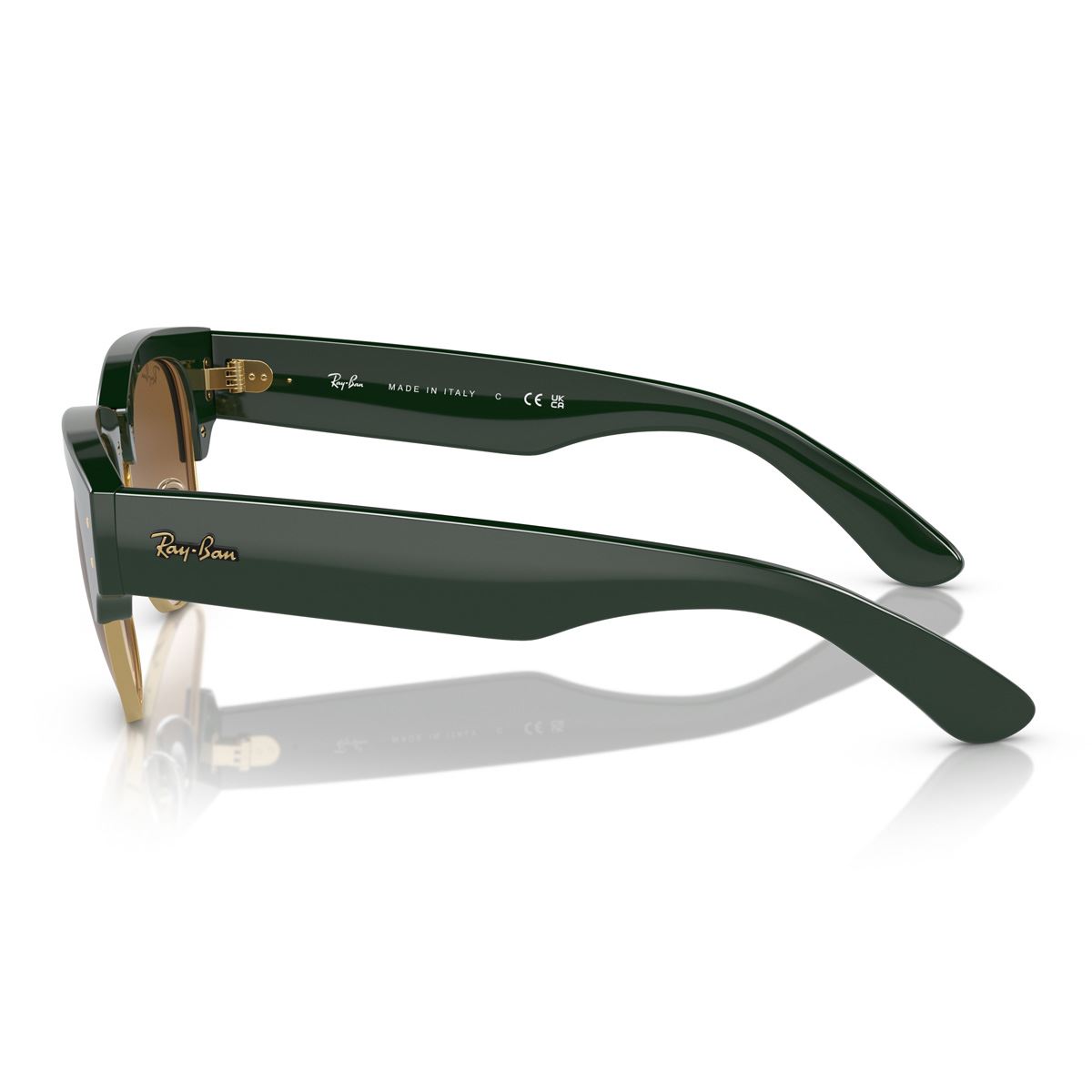Lente Solar  Ray Ban marrón degradado claro Unisex