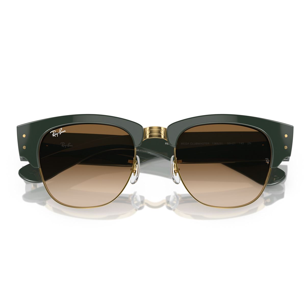 Lente Solar  Ray Ban marrón degradado claro Unisex