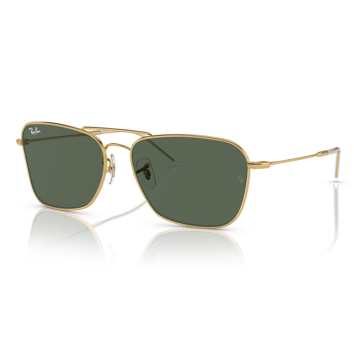 Lente Solar  Ray Ban verde oscuro Unisex