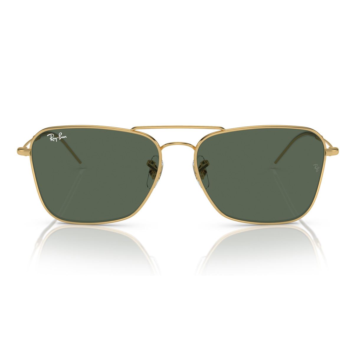 Lente Solar  Ray Ban verde oscuro Unisex