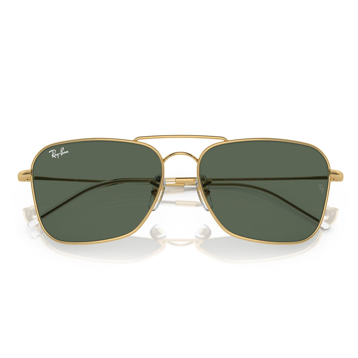 Lente Solar  Ray Ban verde oscuro Unisex