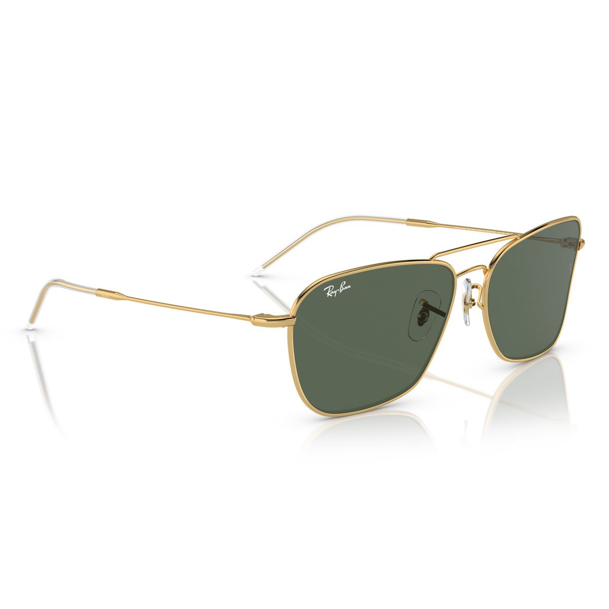 Lente Solar  Ray Ban verde oscuro Unisex
