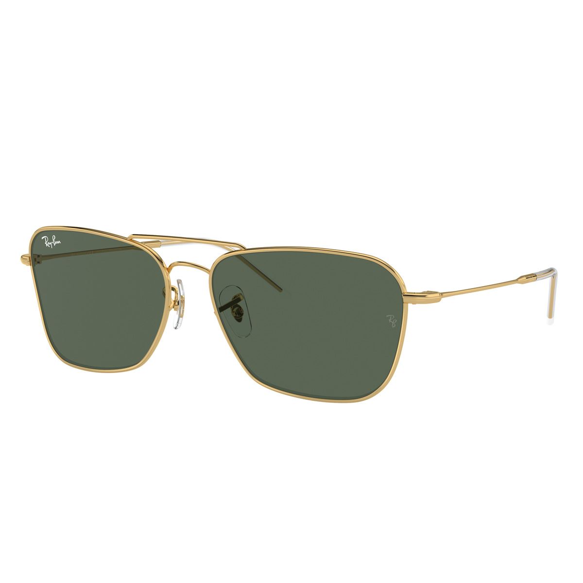 Lente Solar  Ray Ban verde oscuro Unisex