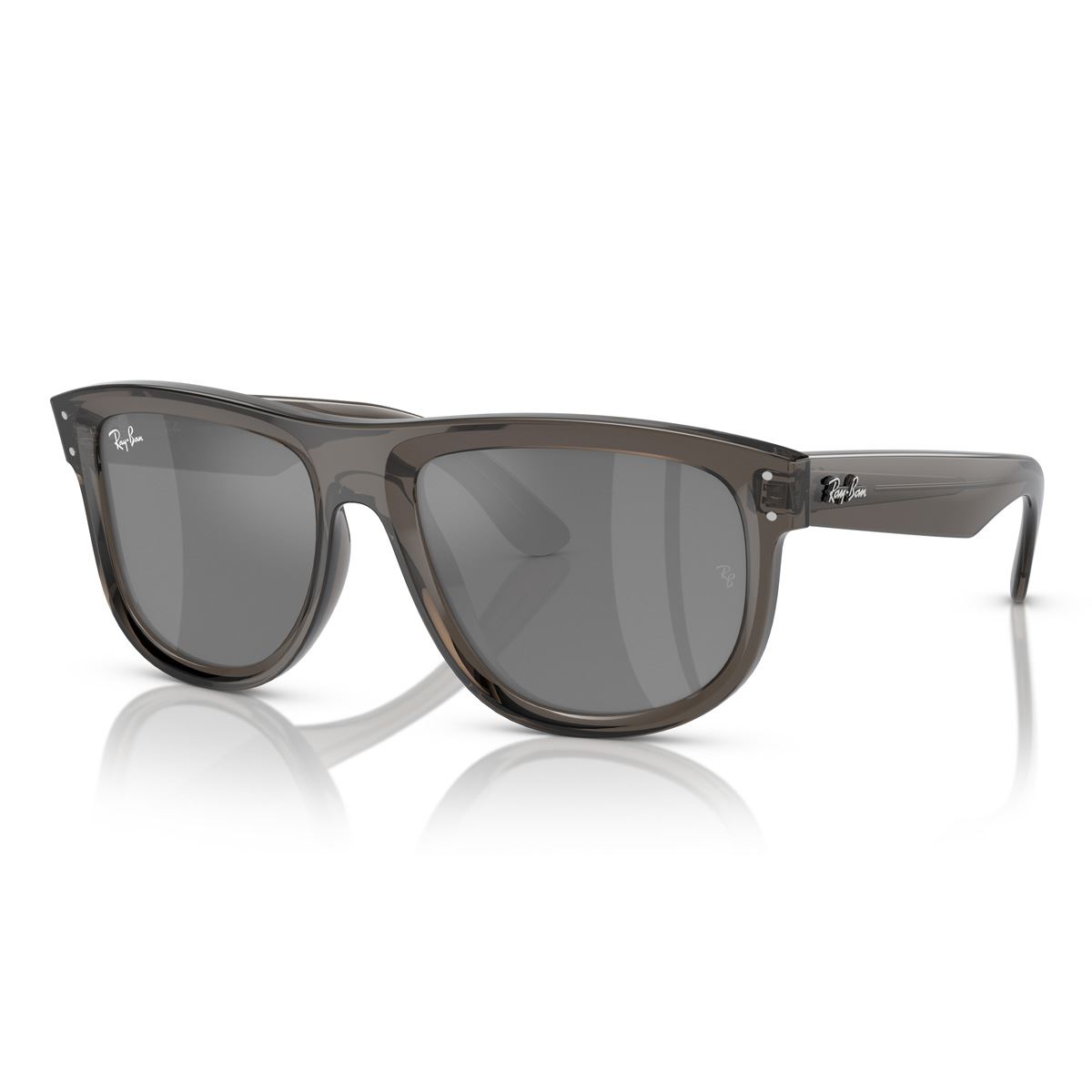 Lente Solar  Ray Ban espejo gris plata Unisex