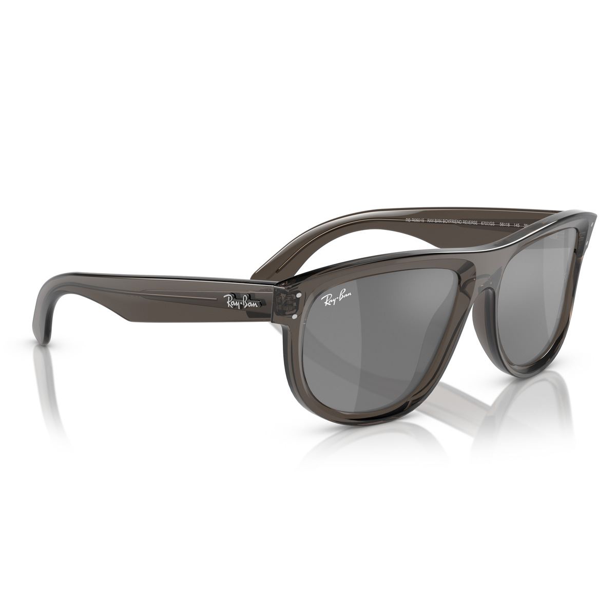 Lente Solar  Ray Ban espejo gris plata Unisex